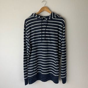 Old Navy Striped Hoodie- Navy Blue/White